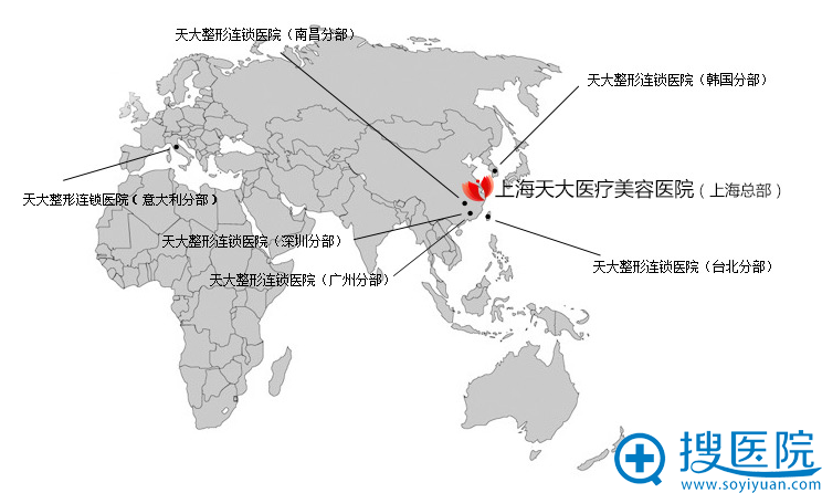 上海天大位于所有分院中心位置