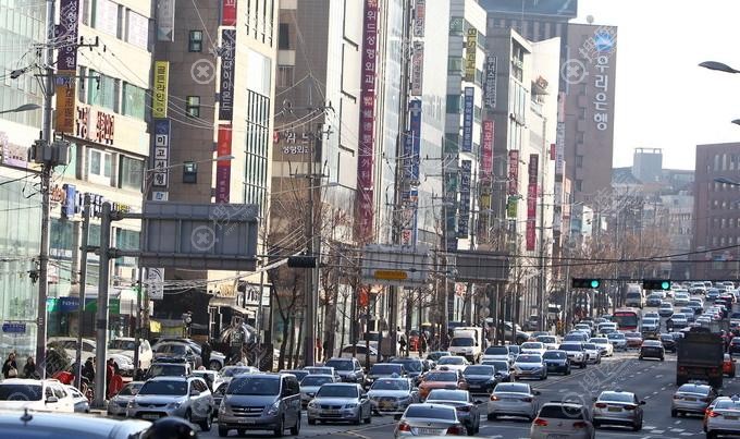 韩国整容一条街街景